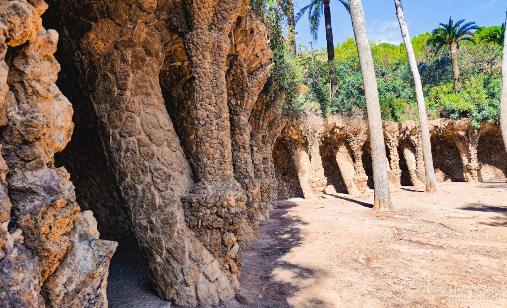 Columns in Park Guell