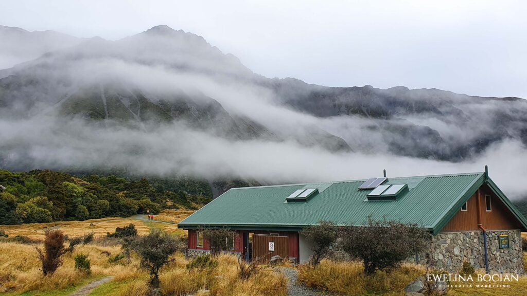 Jeden z noclegów na łonie natury, blisko Mount Cook