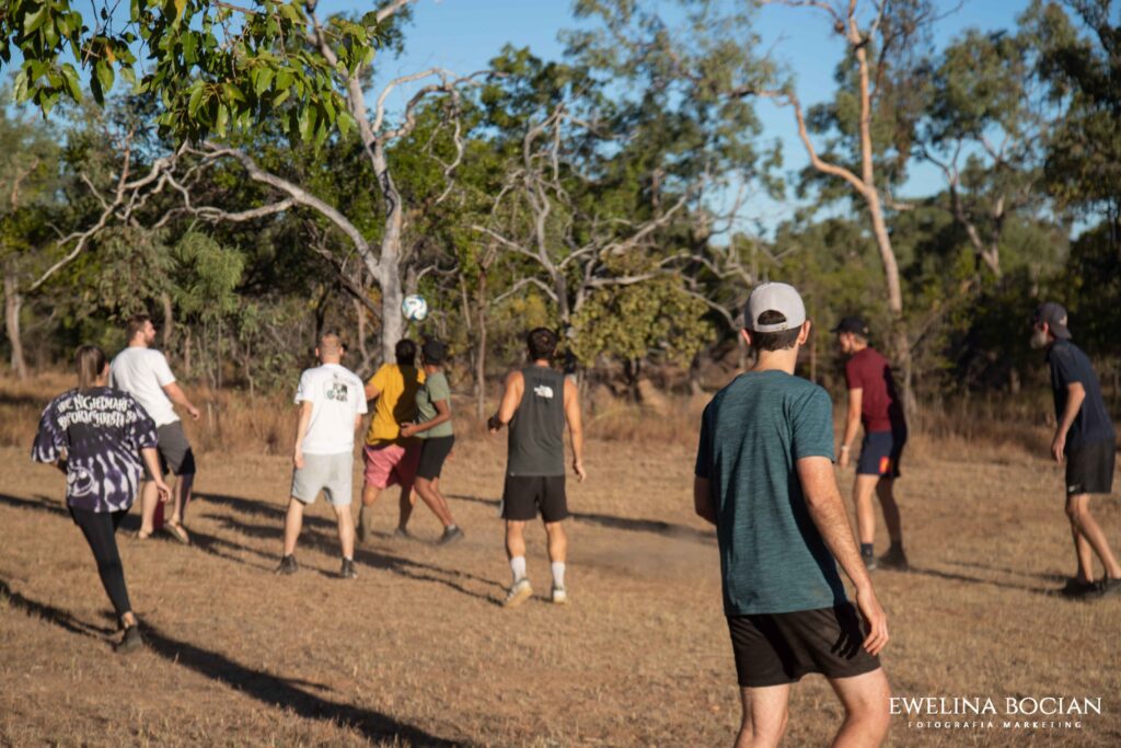 Australia, Savanna soccer game on dasty grand