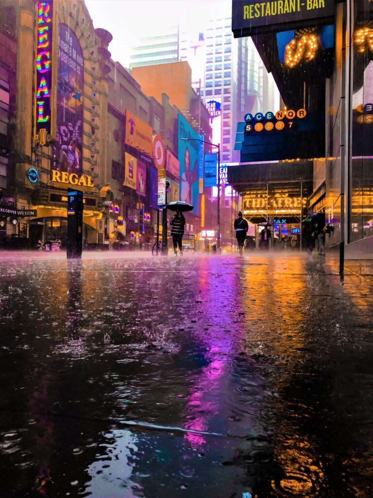 New York podczas deszczu